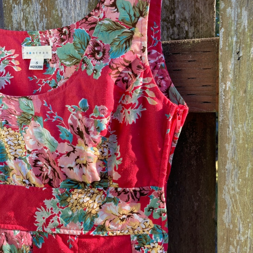 A-Line Floral Midi Dress - Picture 5 of 16